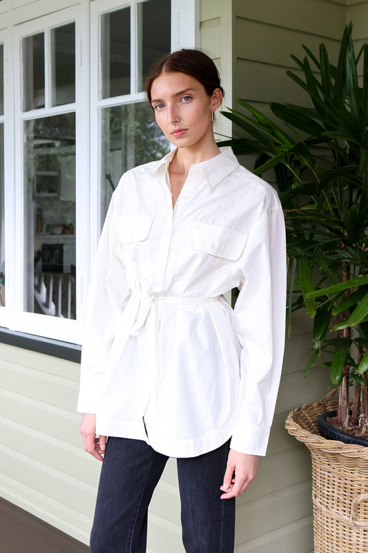 Flowe Pocket Button Up Shirt - FINAL SALE