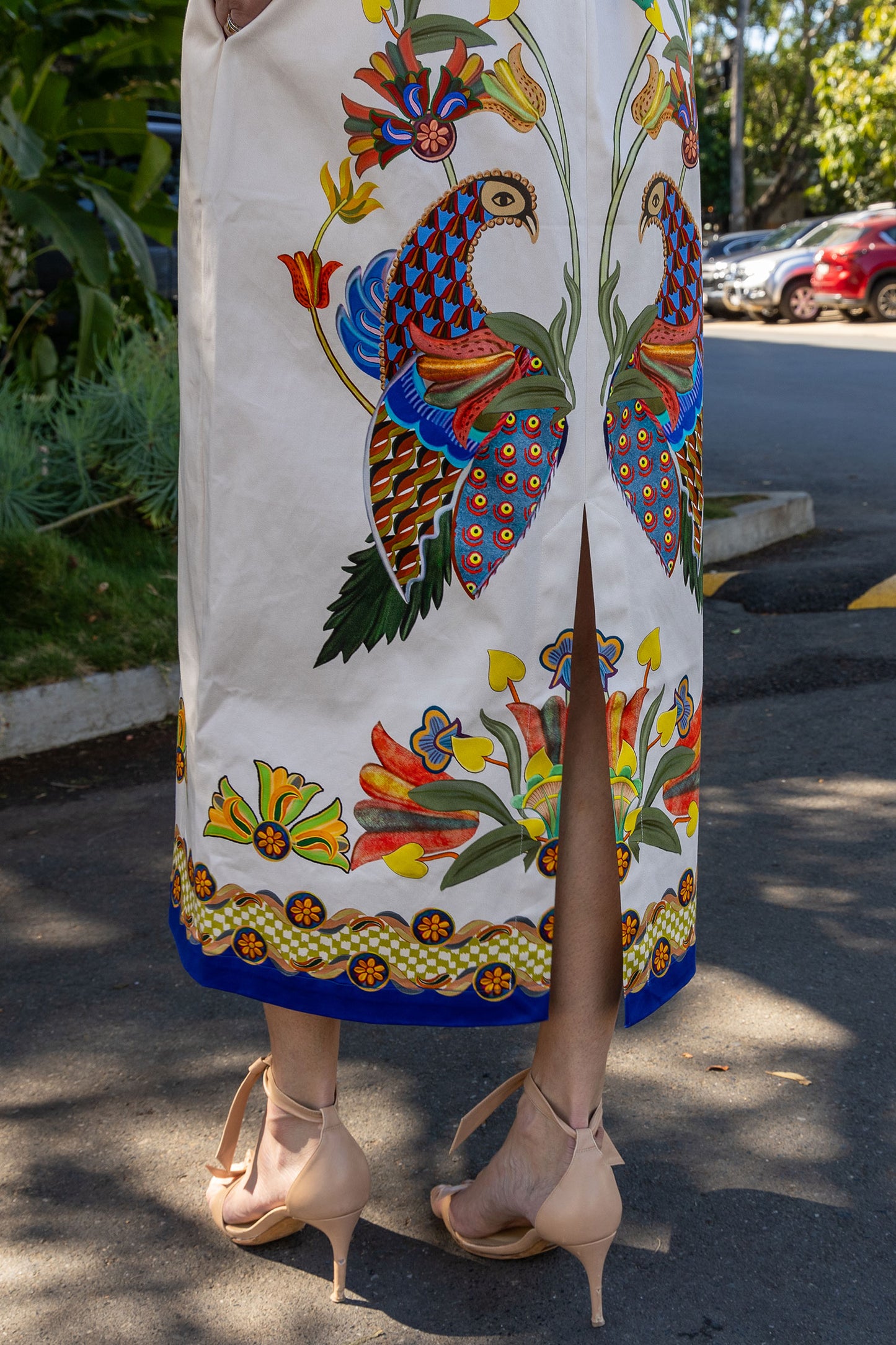 Effie Puff Sleeve Midi Dress