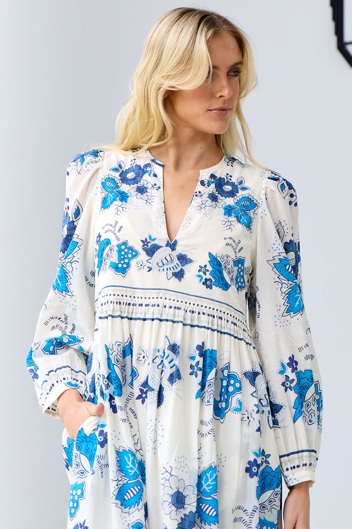 Winifred China Panel Dress - FINAL SALE