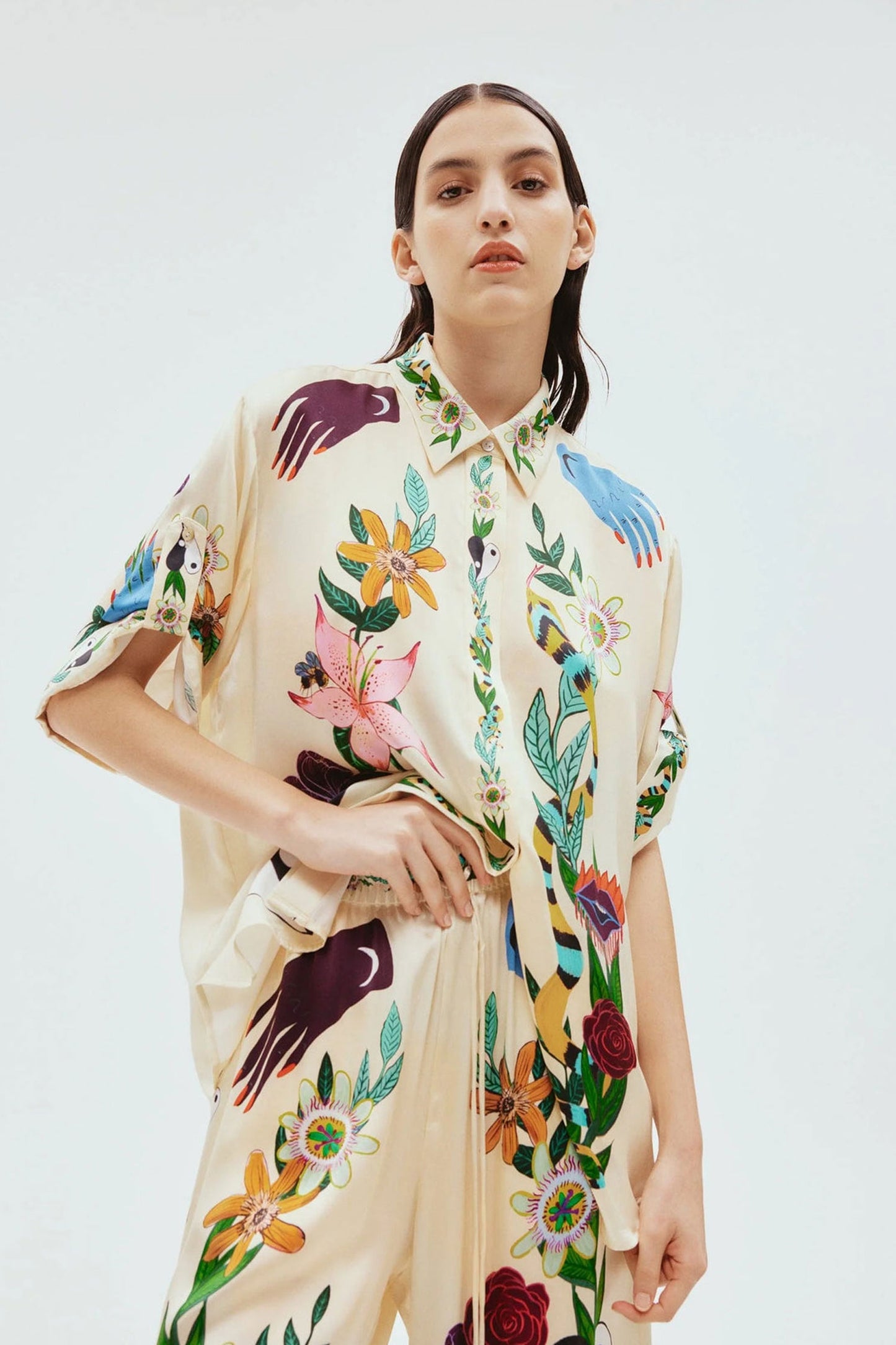 Meagan Oversized Silk Shirt