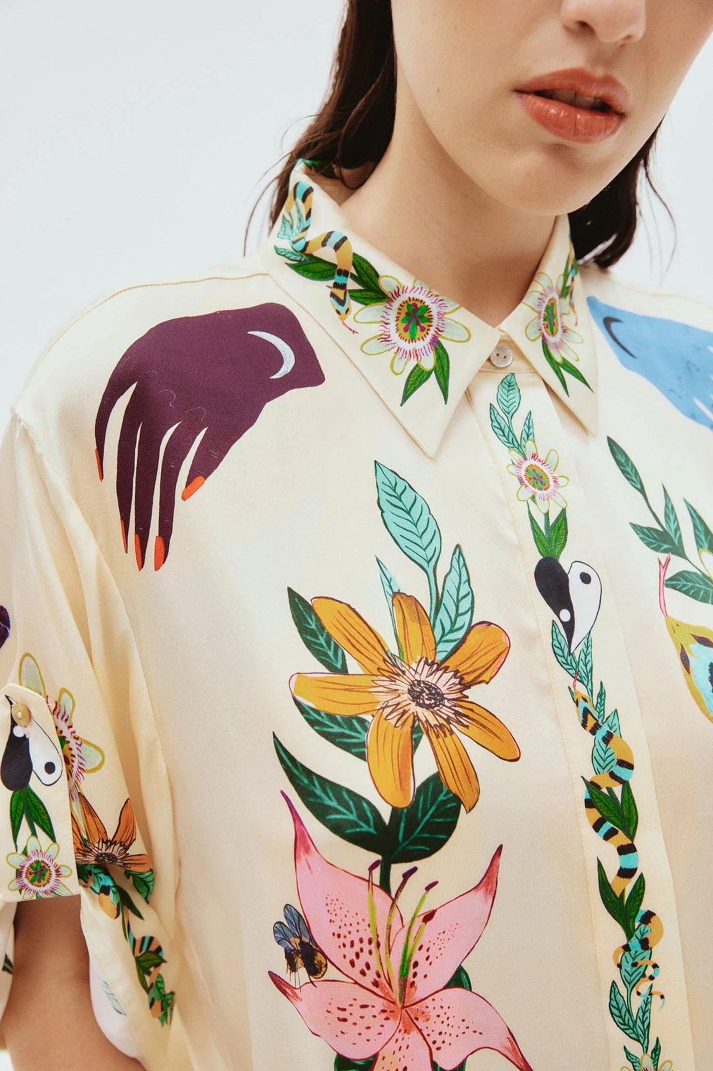 Meagan Oversized Silk Shirt