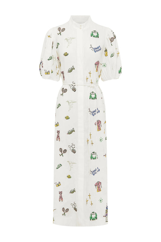 Play Embroidered Shirtdress