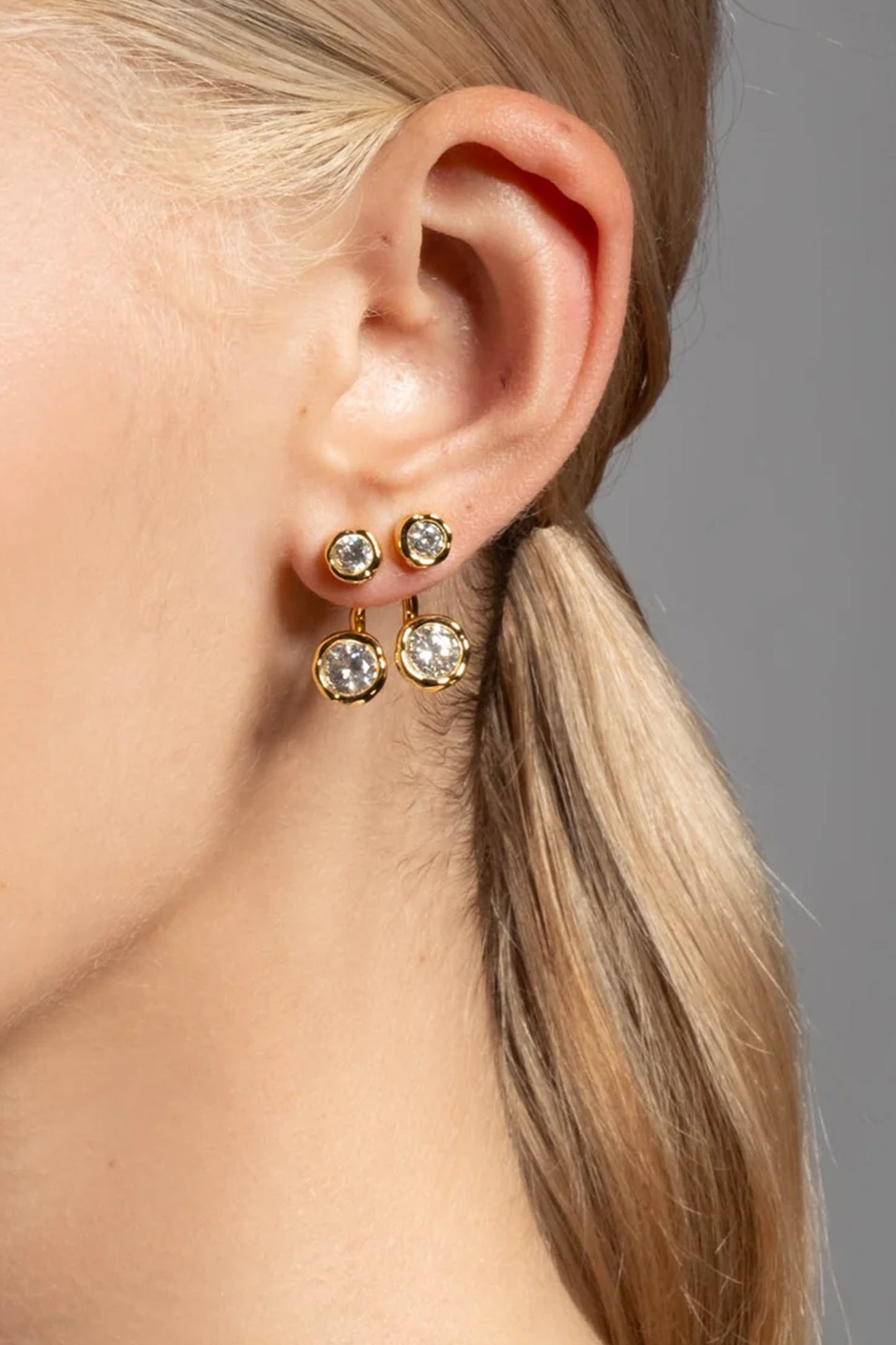Asterales Molten Front Back Earring