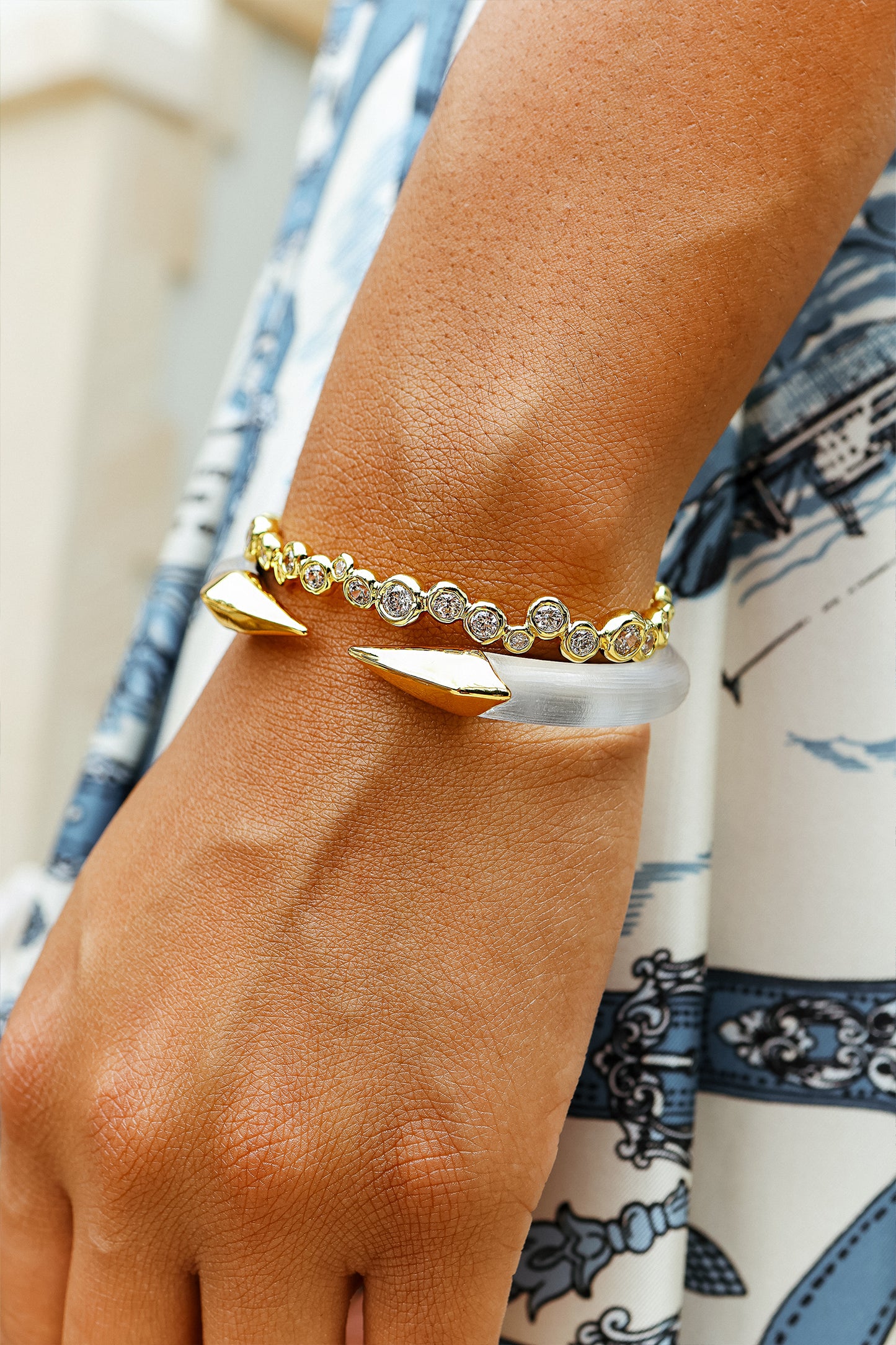 Asterales Skinny Cuff Bracelet