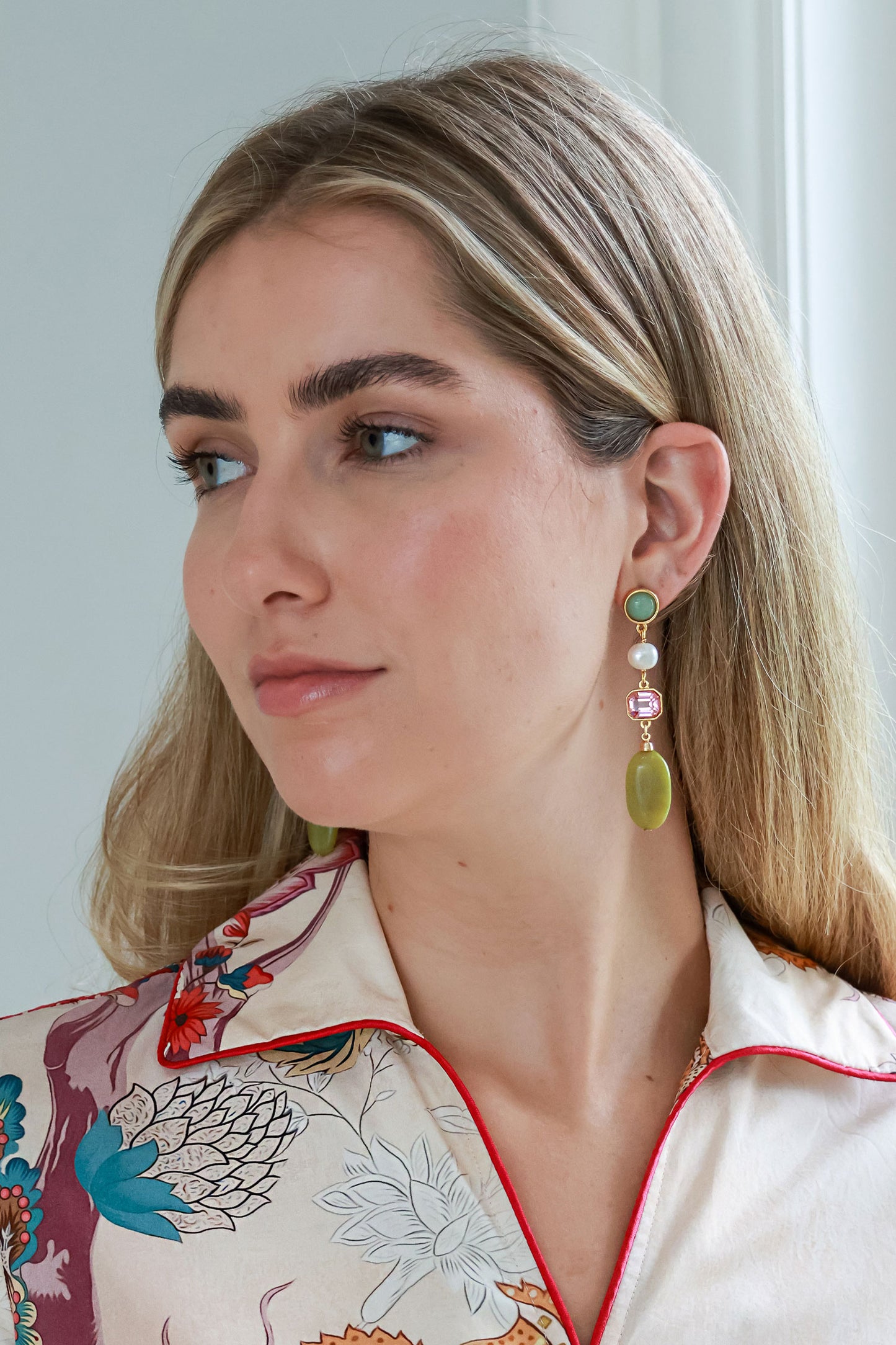 Stone Drop Earrings