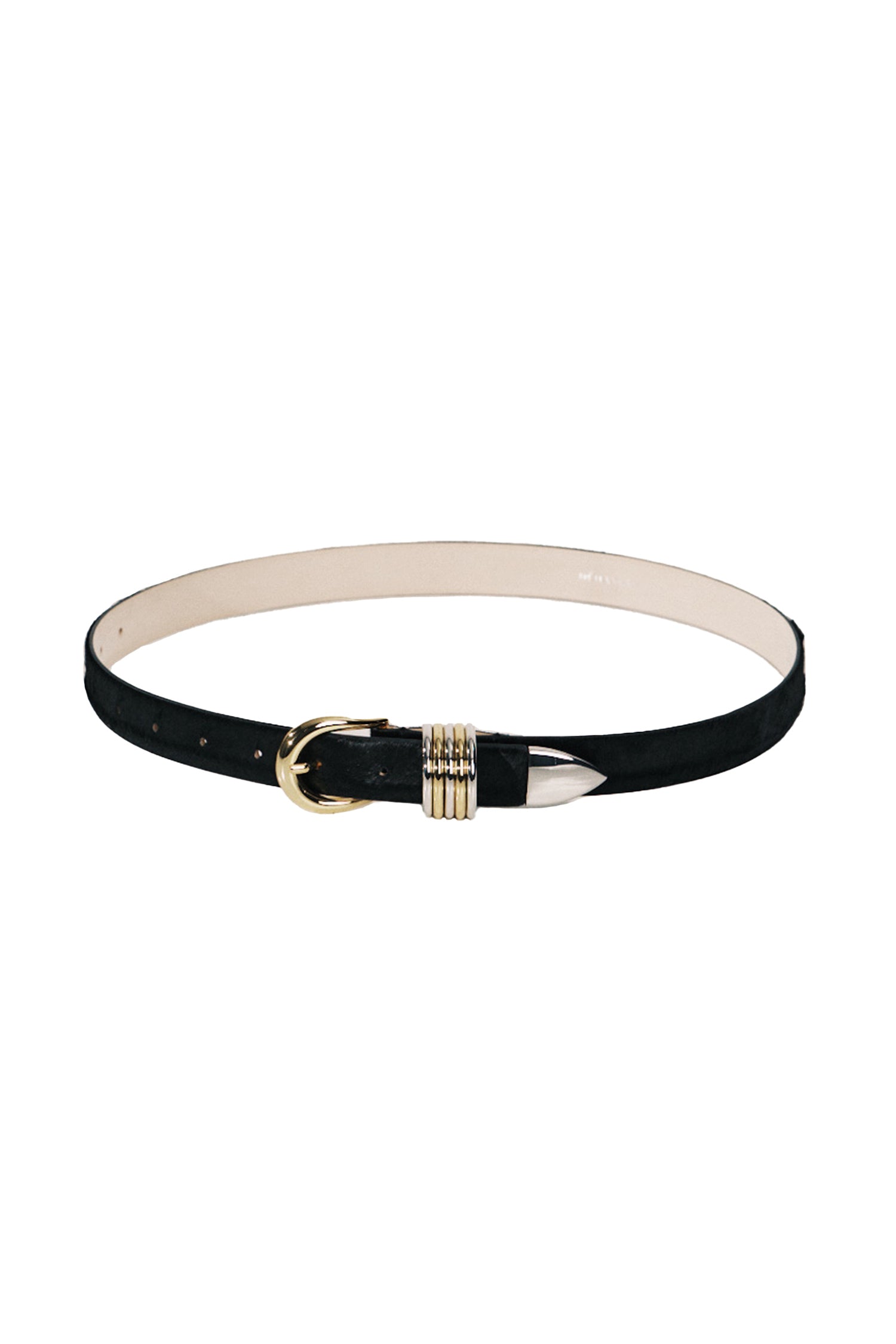 Hollyhock Leather and Mixed Metal Belt