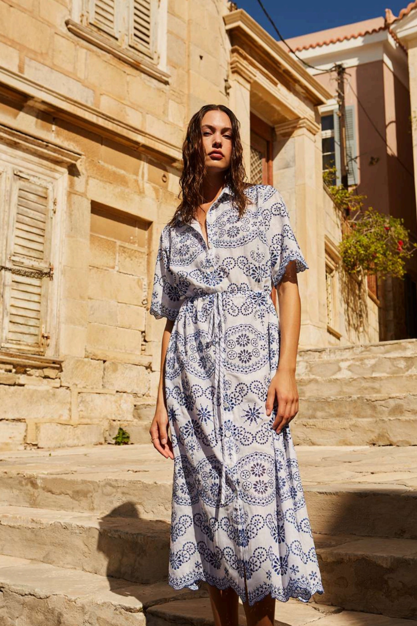 Valerie Lace Midi Dress