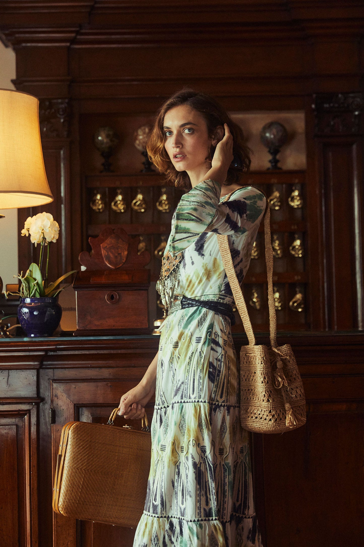 Bella Tie Dye Embroidery Dress - FINAL SALE