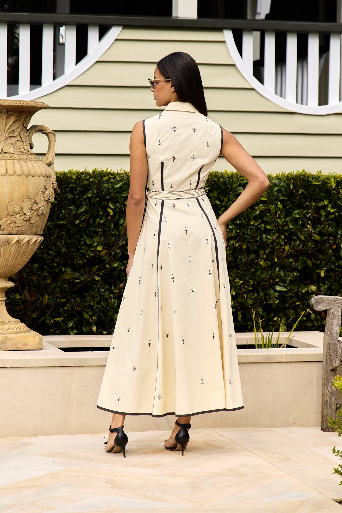 Miralda Byzantine Embroidered Dress