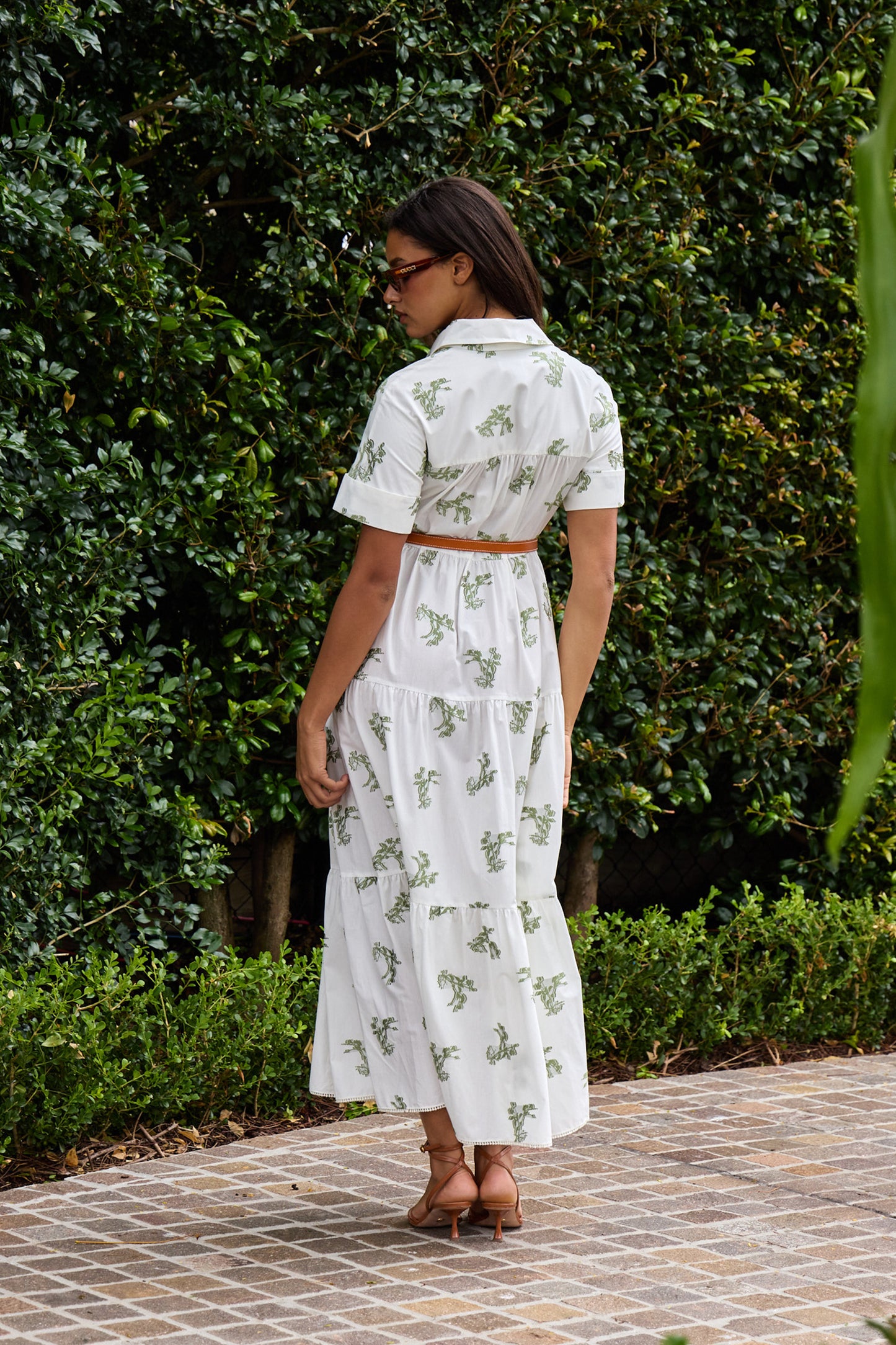 Short Sleeve Midi Shirt Dress