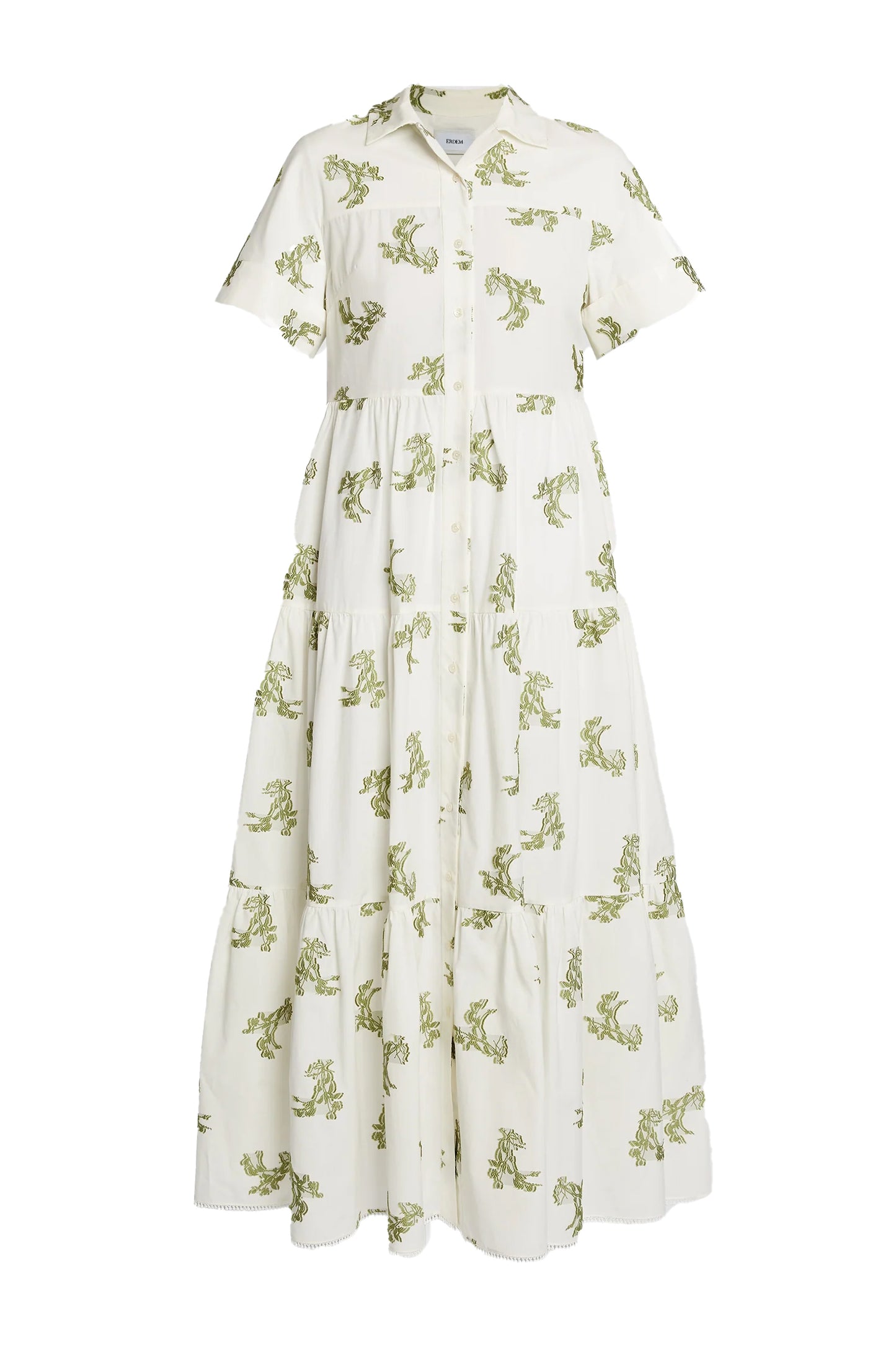 Short Sleeve Midi Shirt Dress