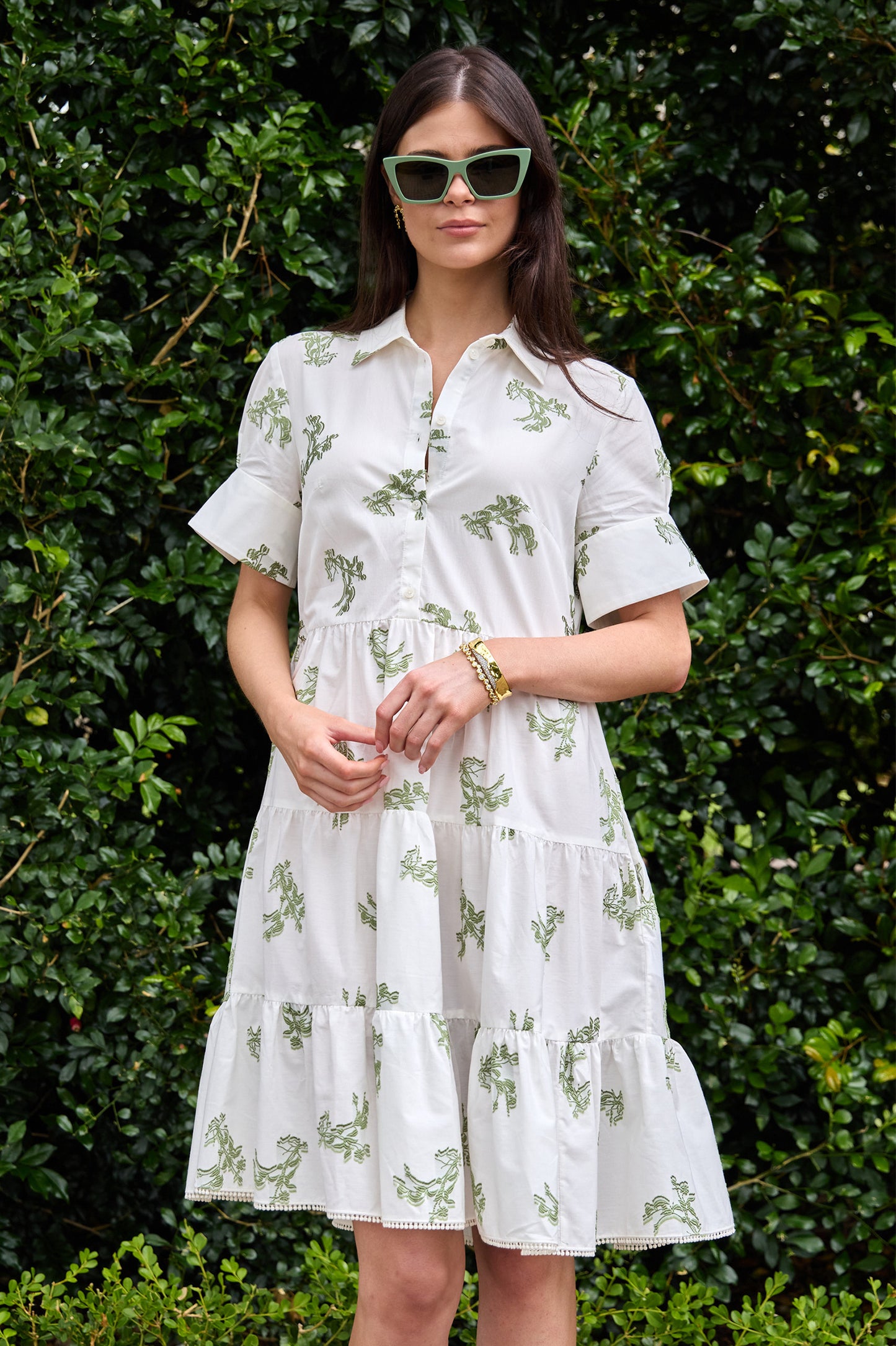 Short Sleeve Mini Shirt Dress