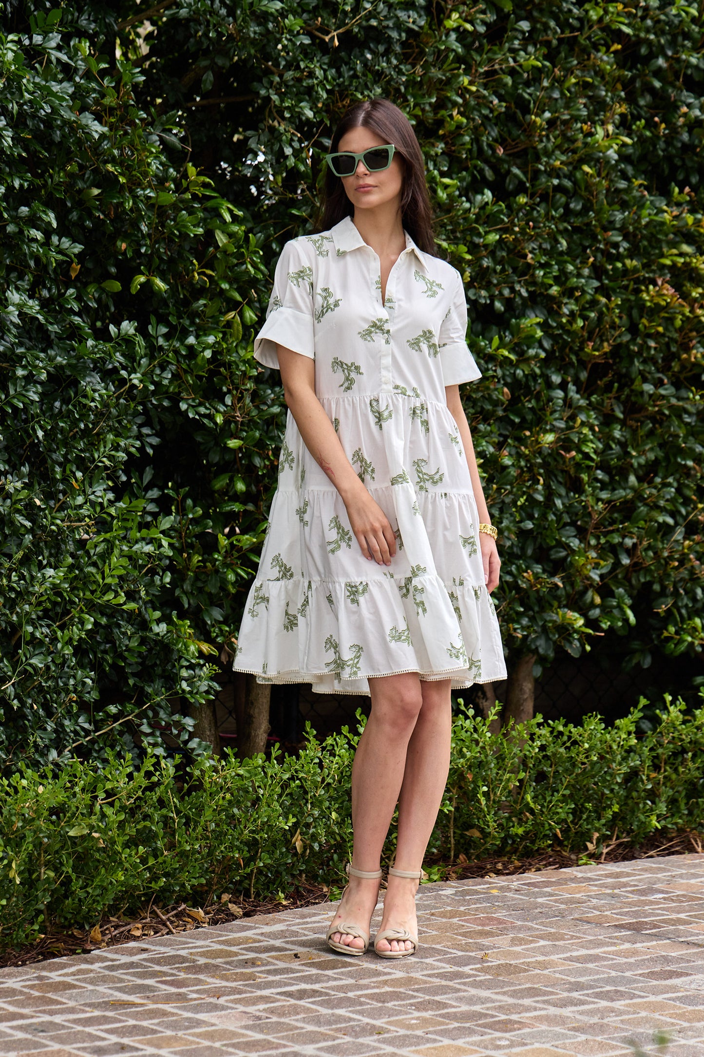 Short Sleeve Mini Shirt Dress