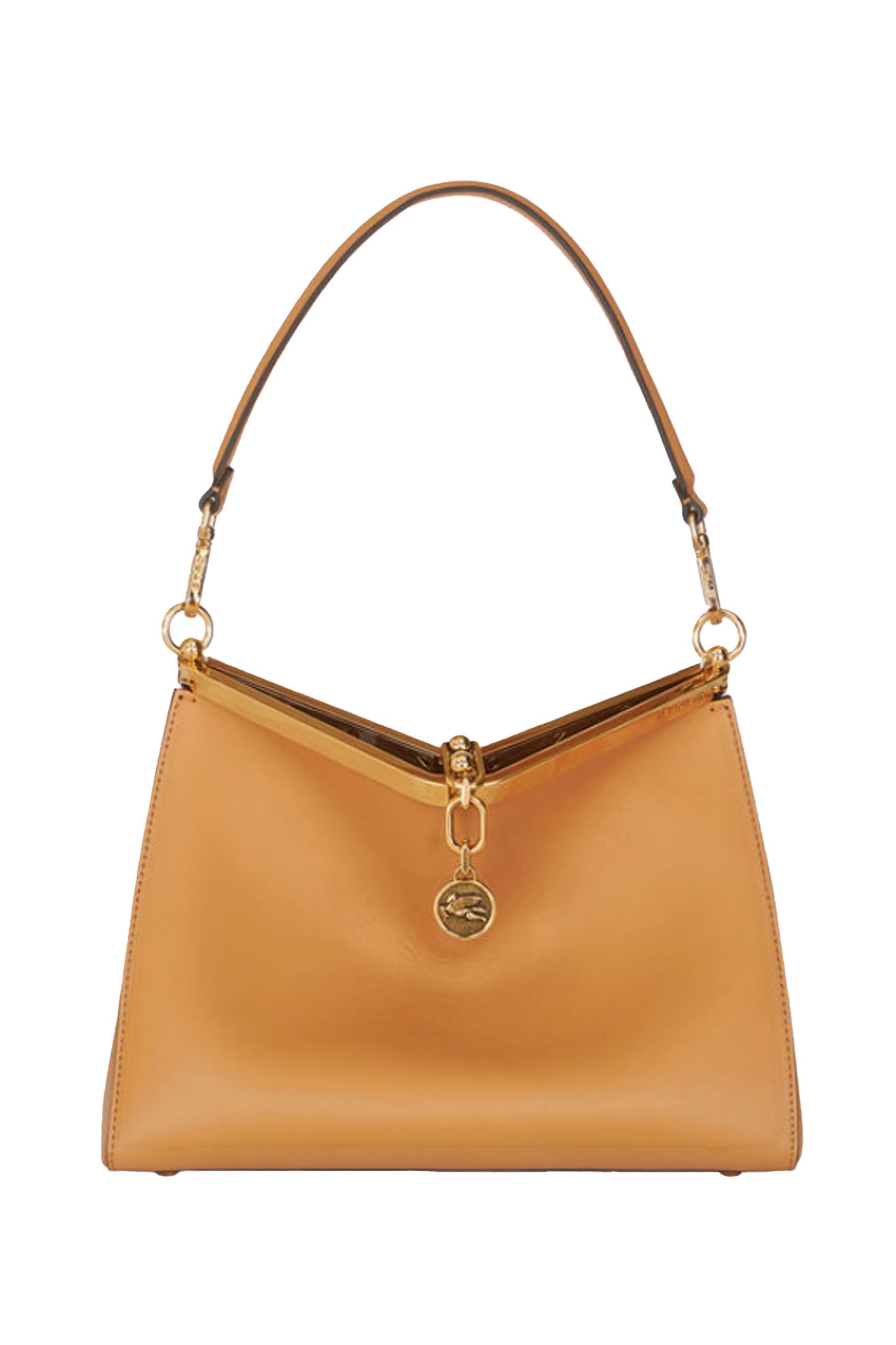 Vela Medium Leather Shoulder Bag