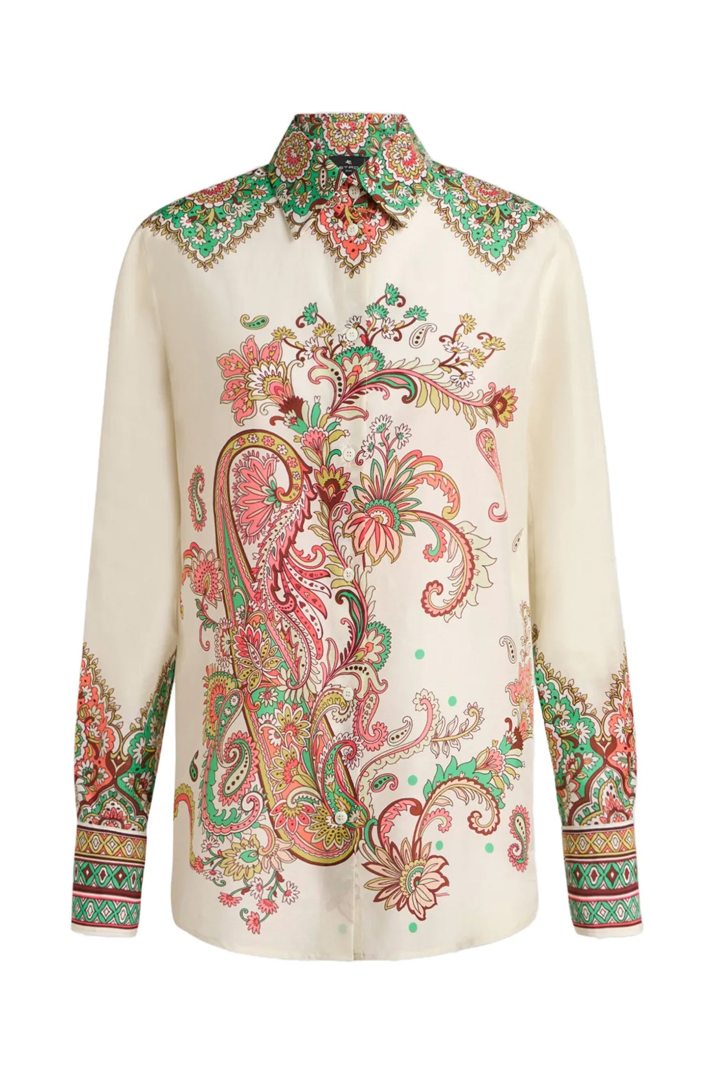Printed Cotton and Silk Shirt