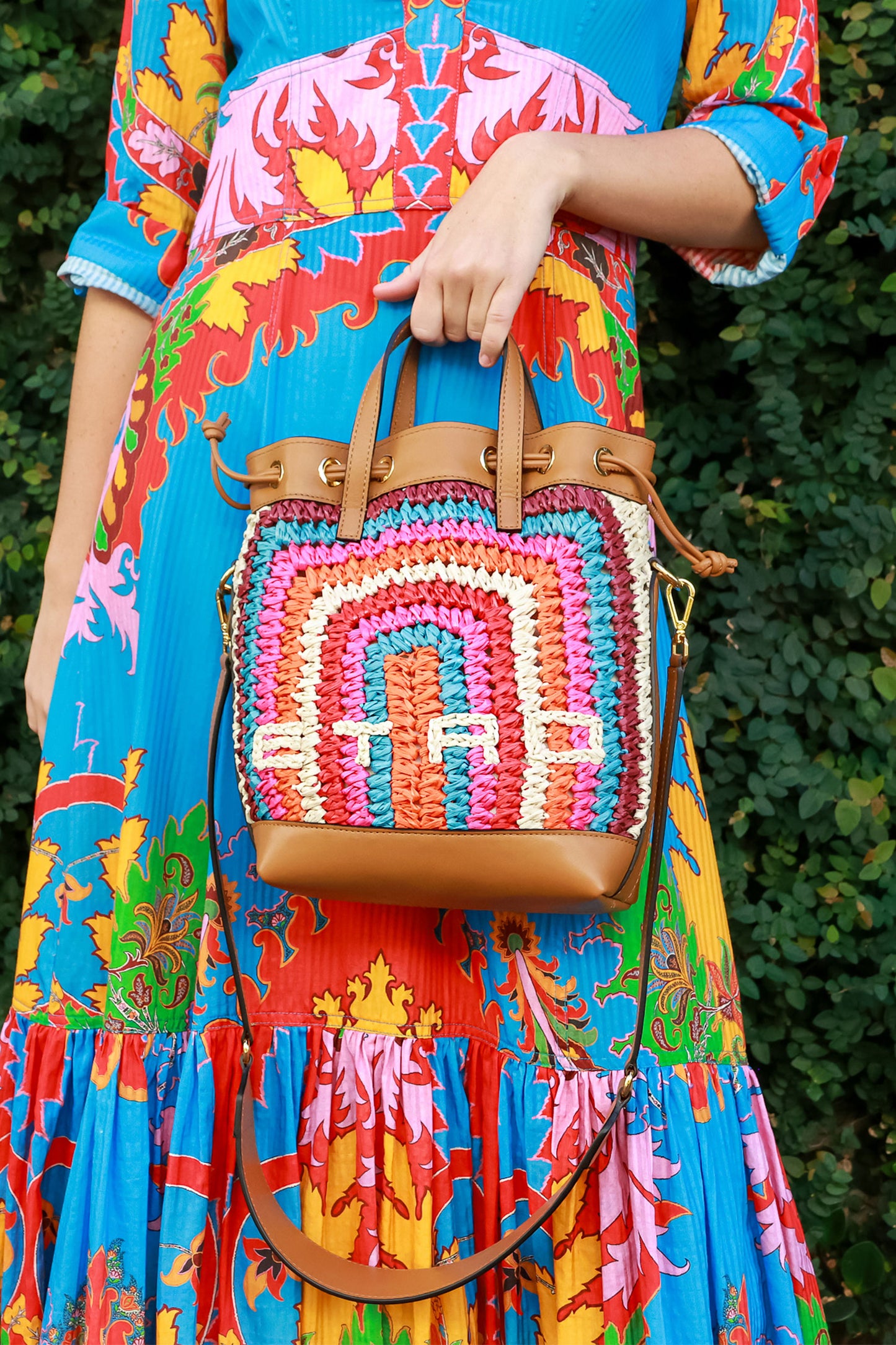 Raffia Bucket Bag - FINAL SALE