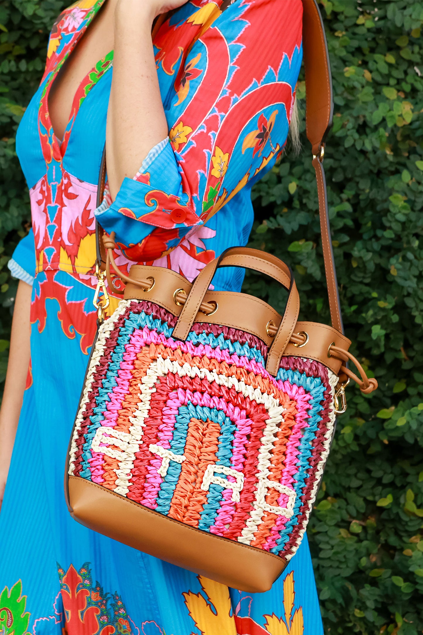 Raffia Bucket Bag - FINAL SALE
