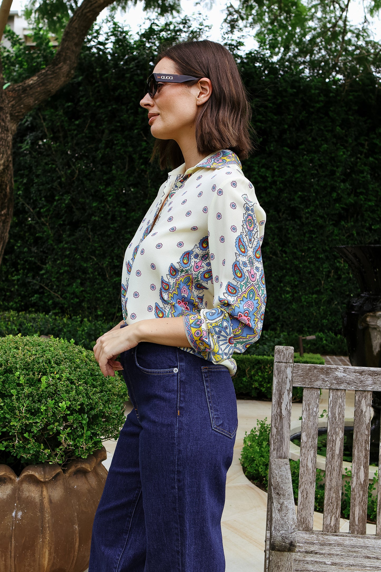 Printed Silk Shirt