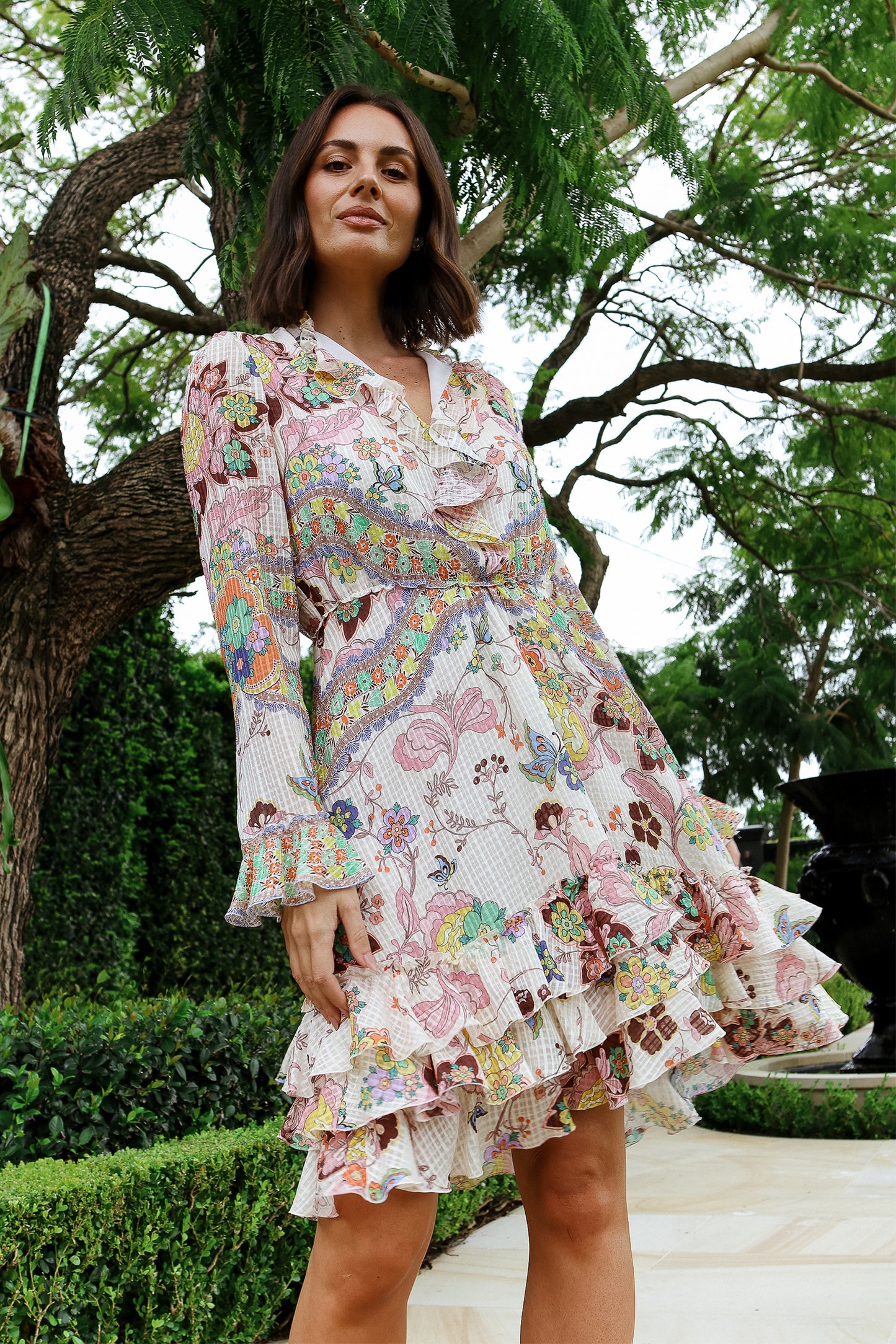 Ruffled Mini Dress