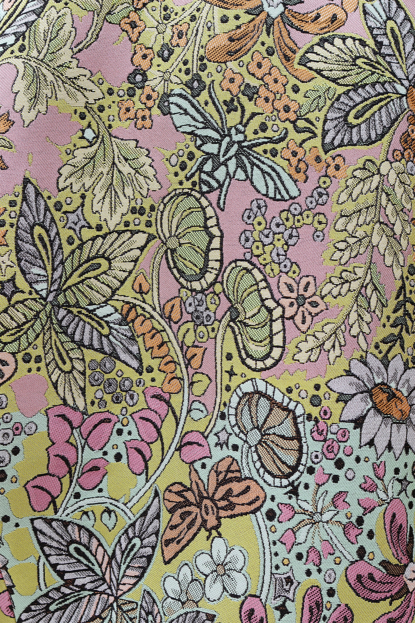 Floral Jacquard Coat