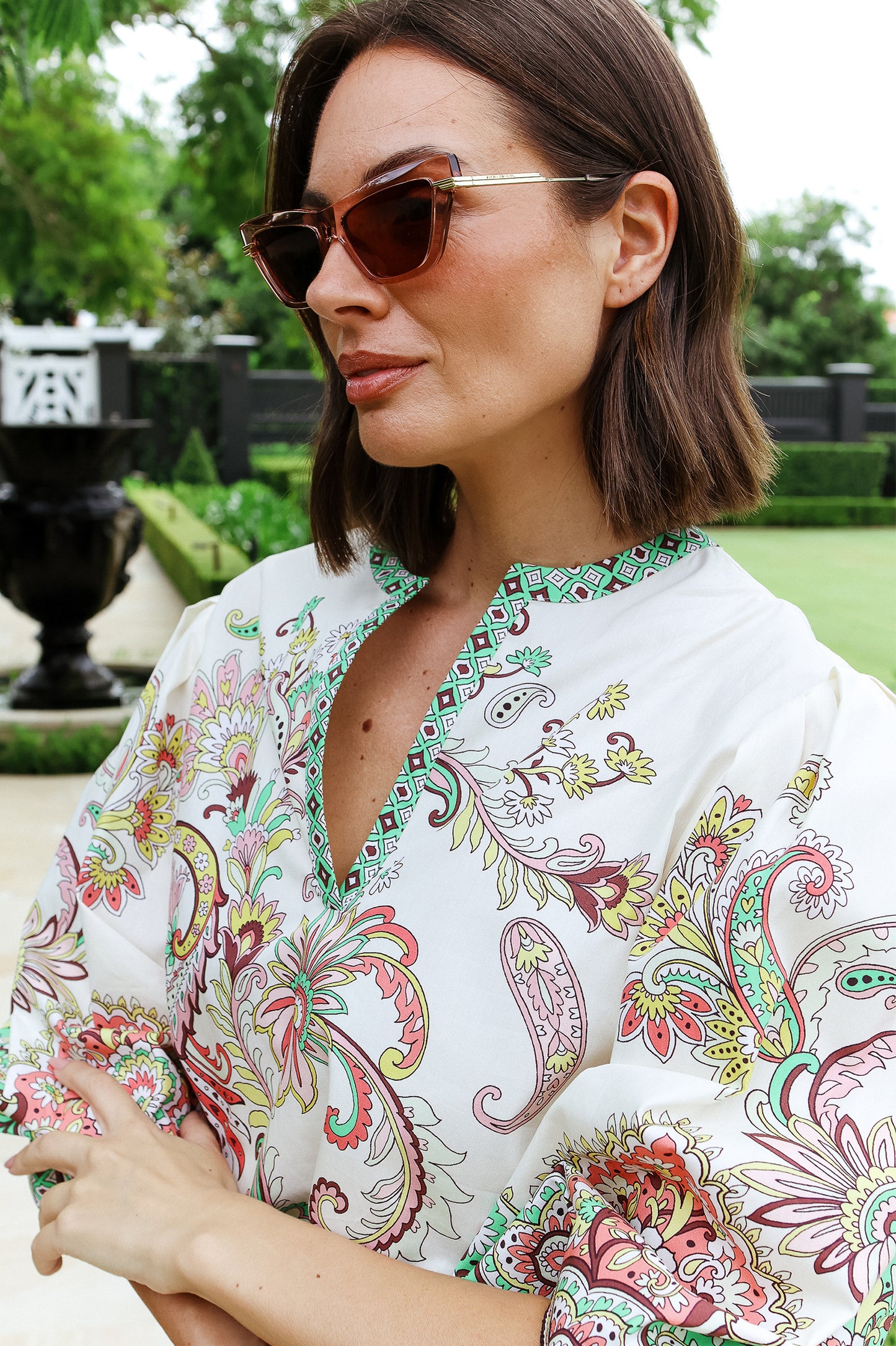 Printed Cotton Top
