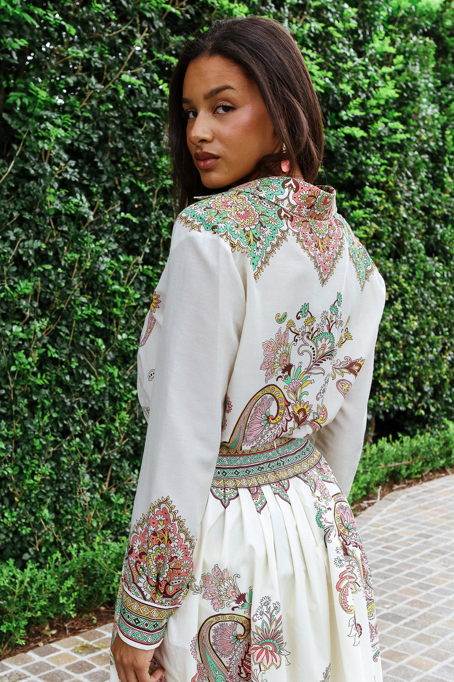 Printed Cotton and Silk Shirt
