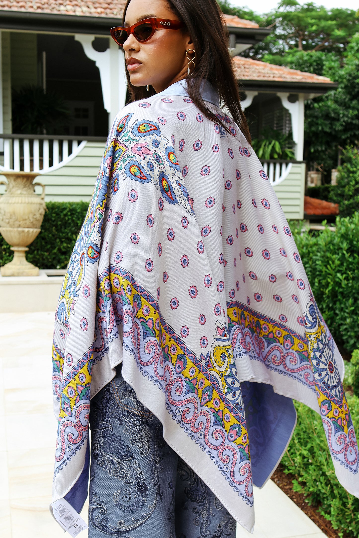 Paisley Printed Cape