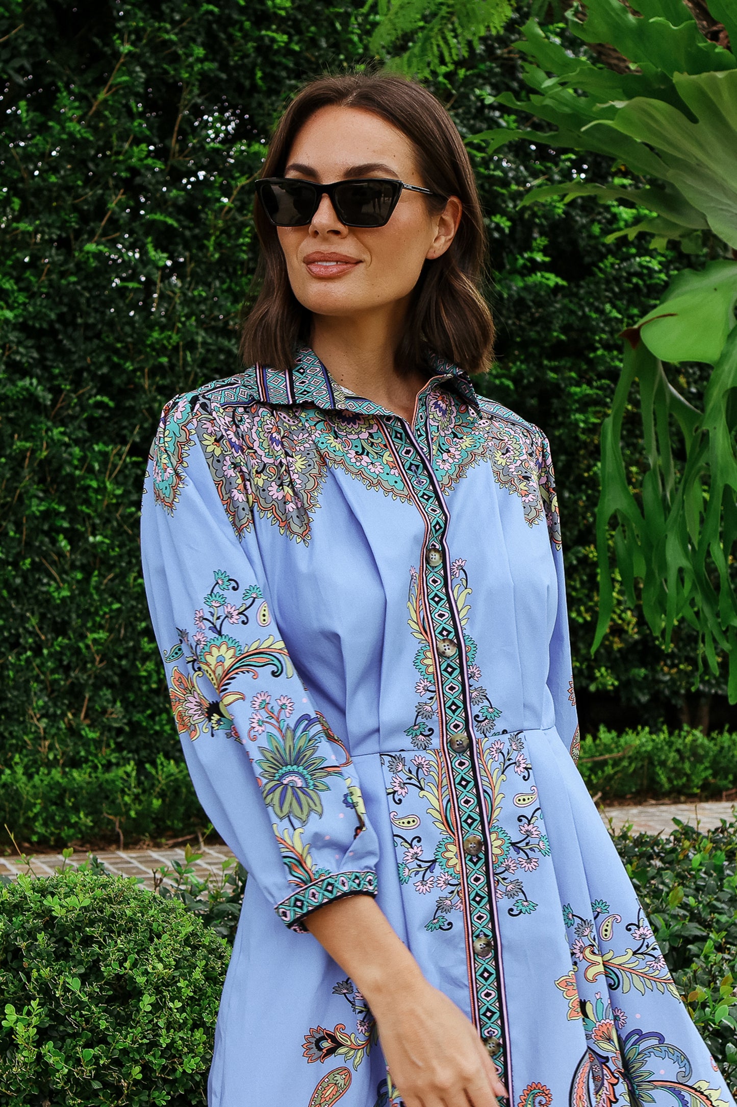 Paisley Long Sleeve Dress