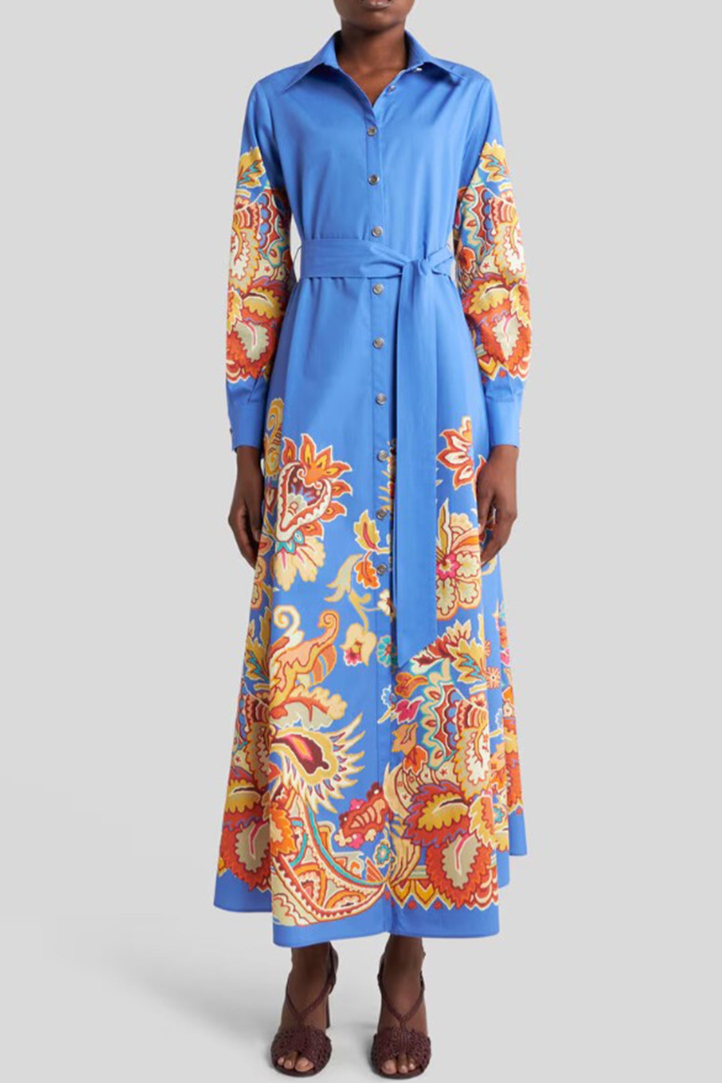Belted L/S Shirtdress