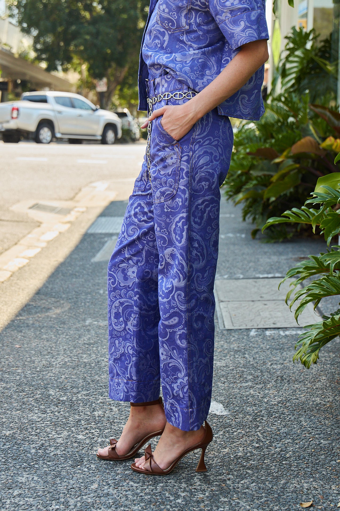 Paisley Denim Pant
