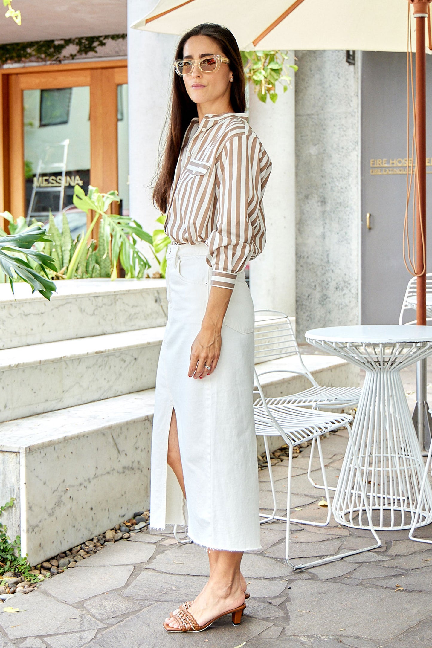 Midaxi Skirt Angled Seam - FINAL SALE