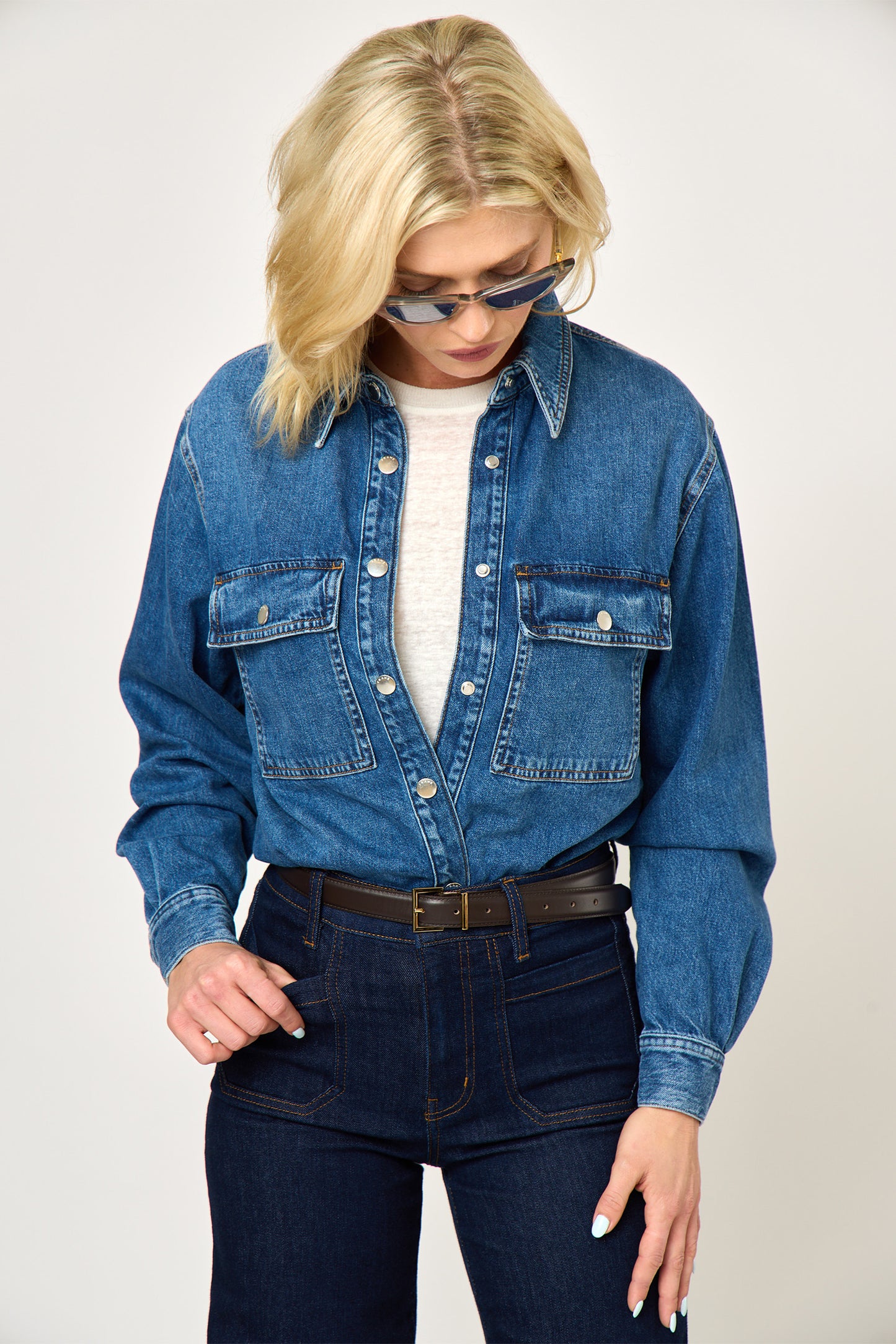 The Long Sleeve Hi-Low Shirt
