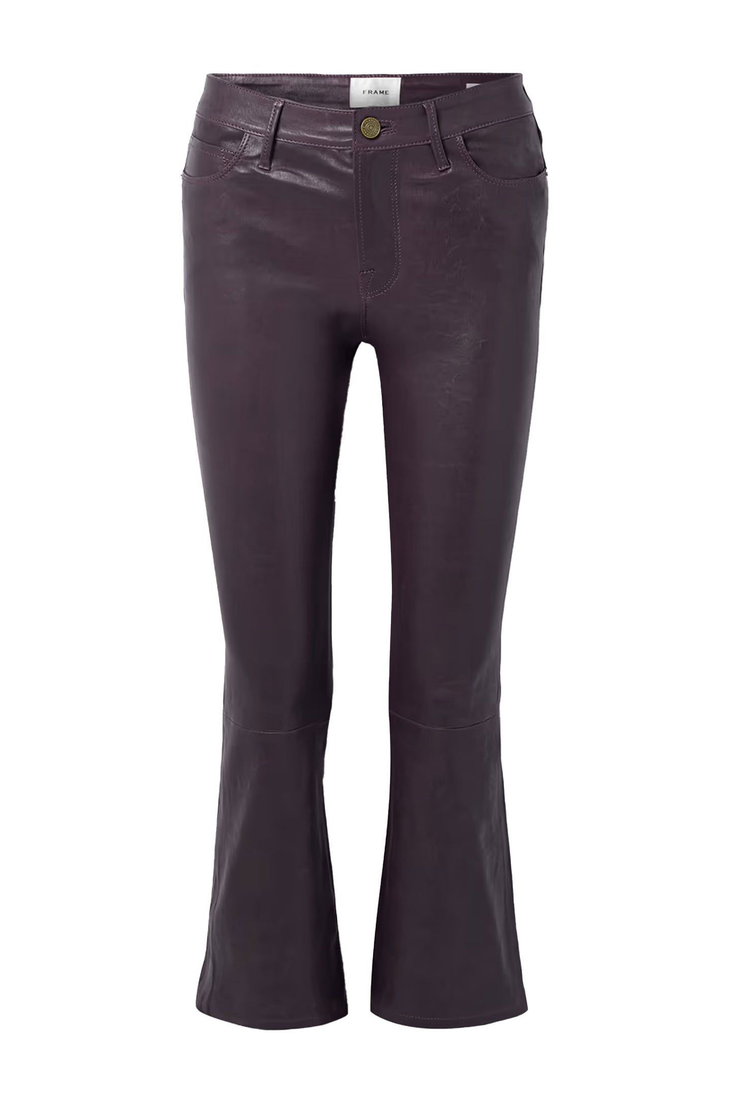 Le Crop Mini Boot Leather Pant
