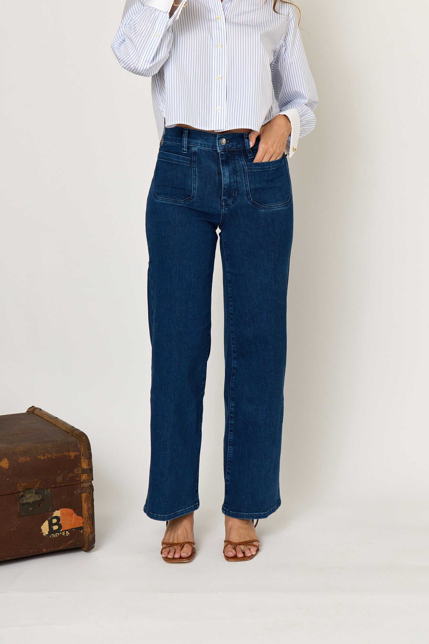 Le Slim Palazzo Modernist Pocket Jean