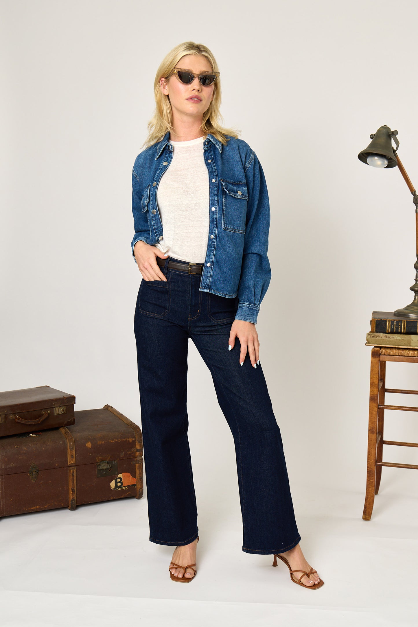 Le Slim Palazzo Modernist Pocket Jean