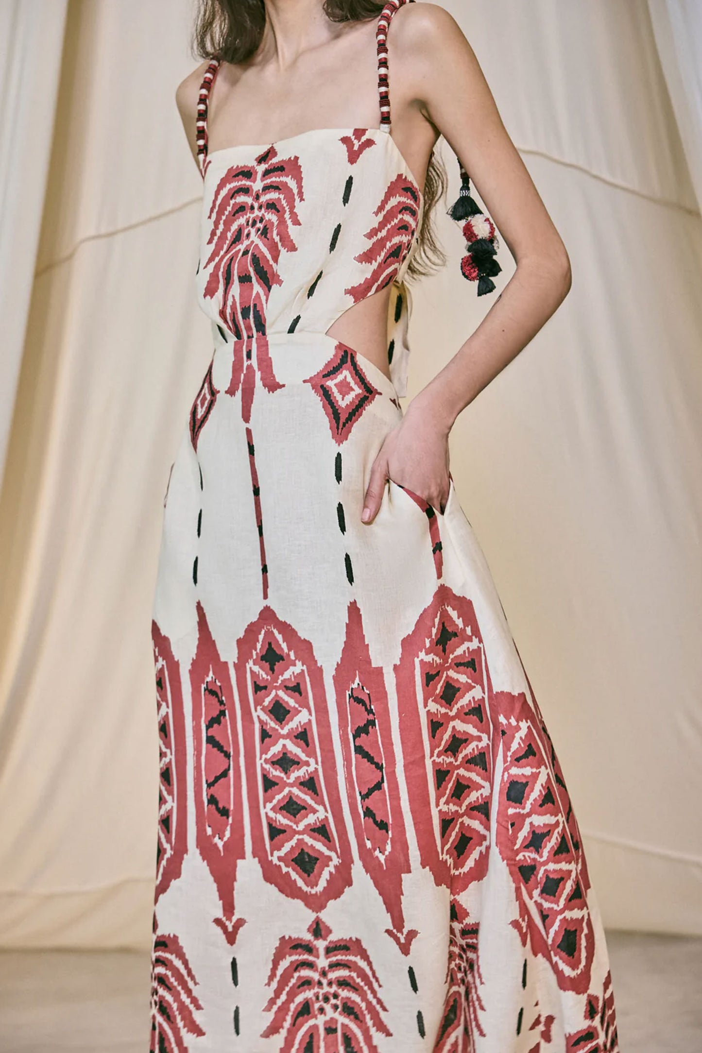 Palm Of Tiahuanaco Midi Dress - FINAL SALE