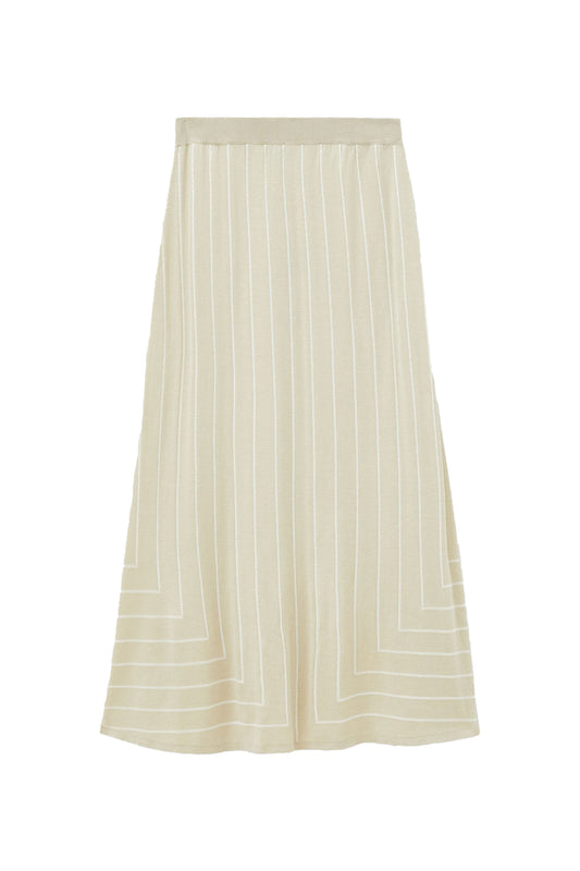 Geometric Jacquard Skirt