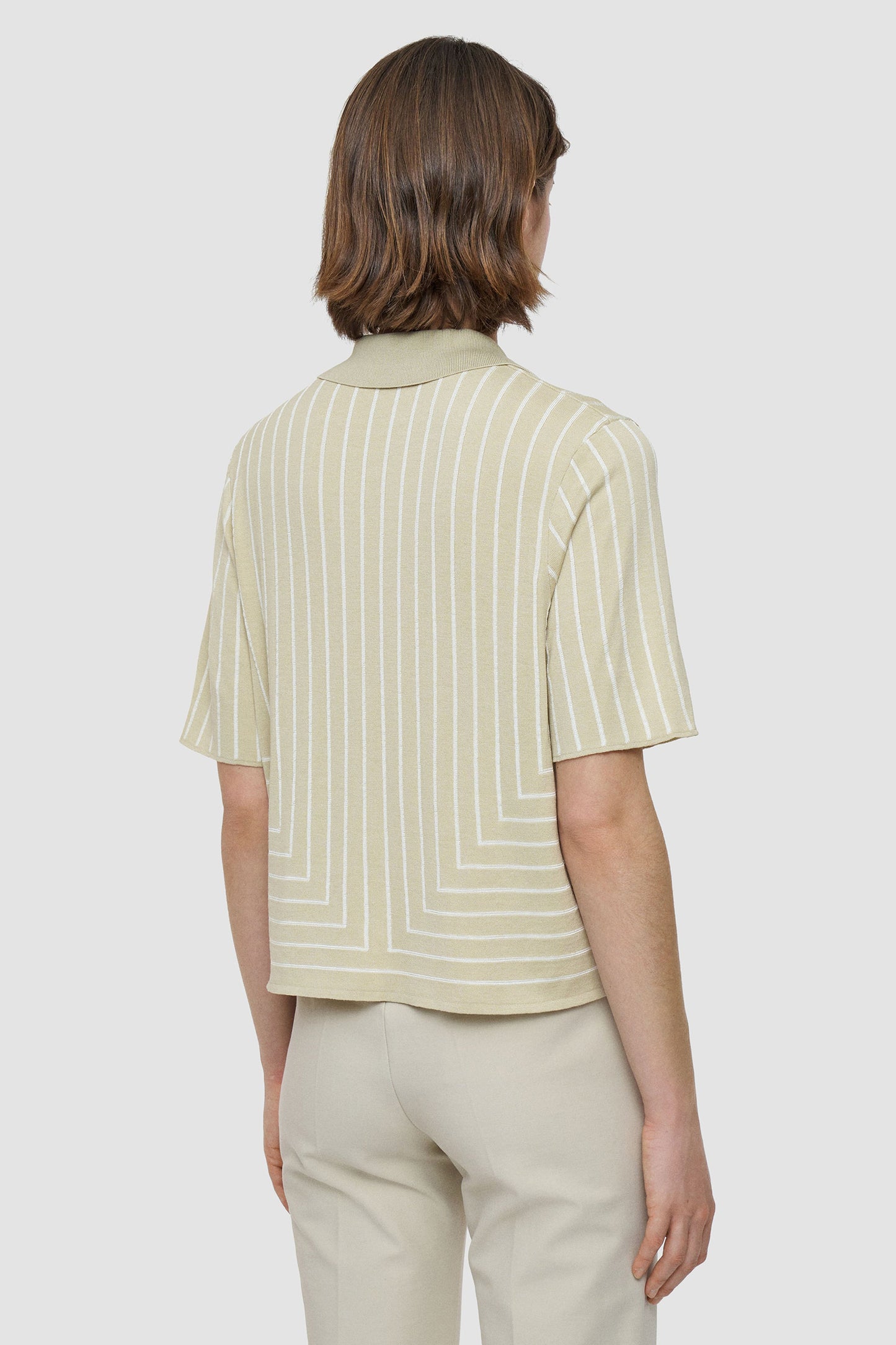 Geometric Jacquard Top