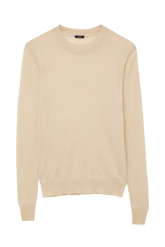 Round Neck L/SLV Cashair Top