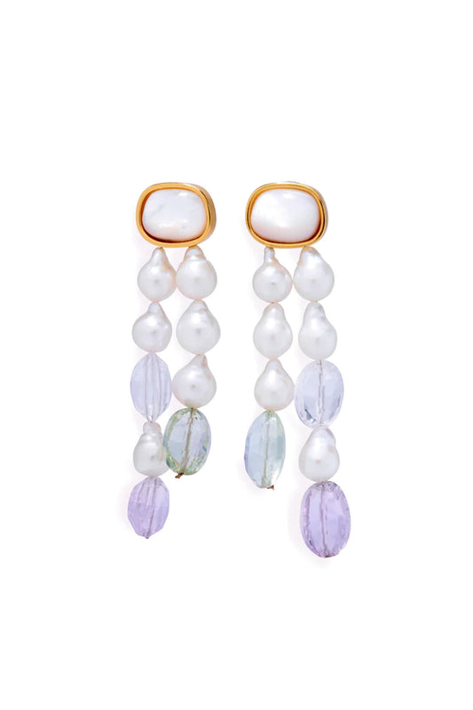 Pearl Holiday Earrings