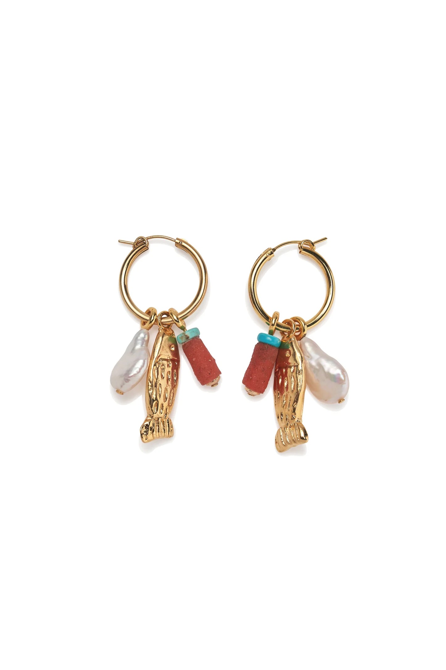 Minnow Hoop Earrings