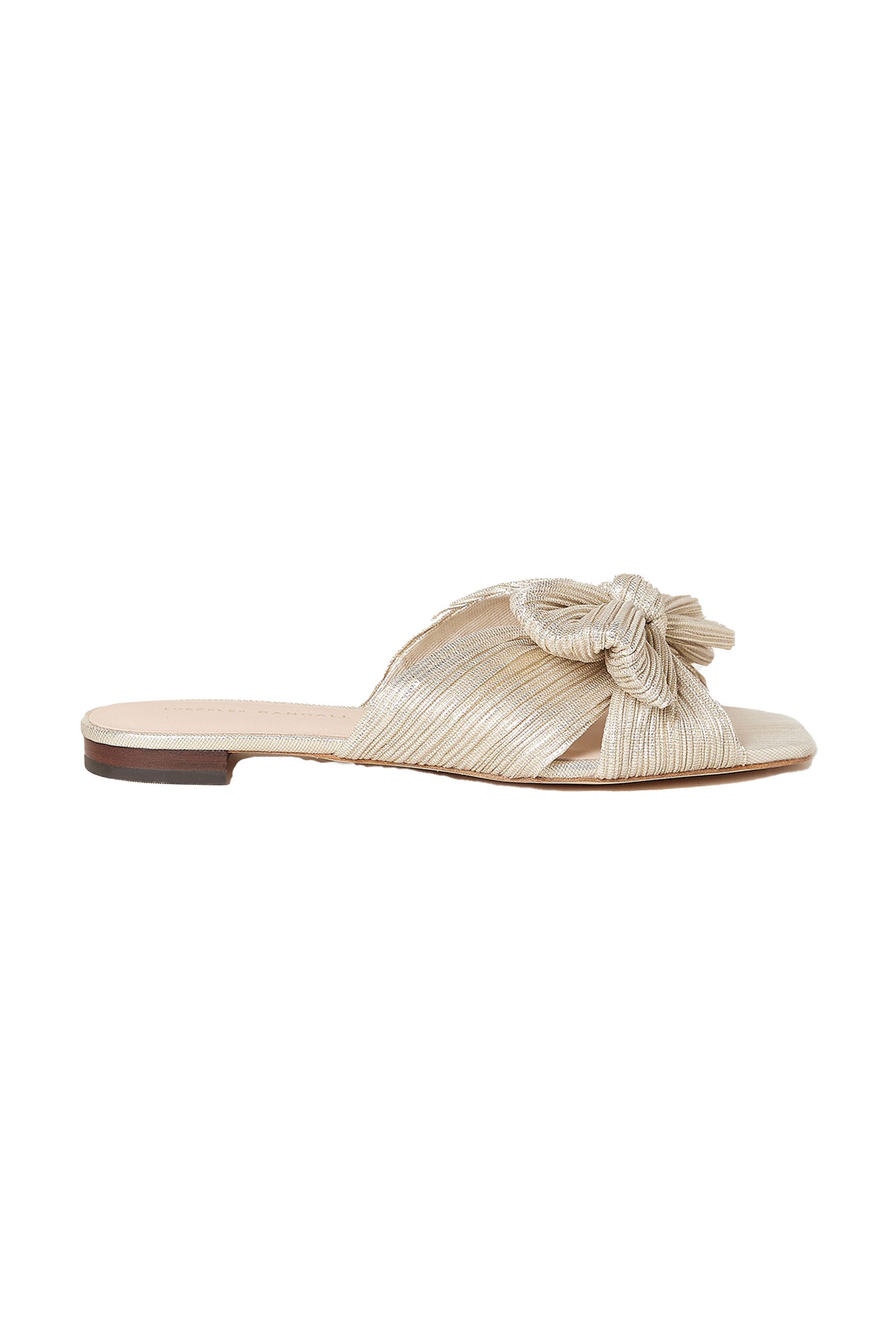 Loeffler randall daphne online knot flat sandal gold