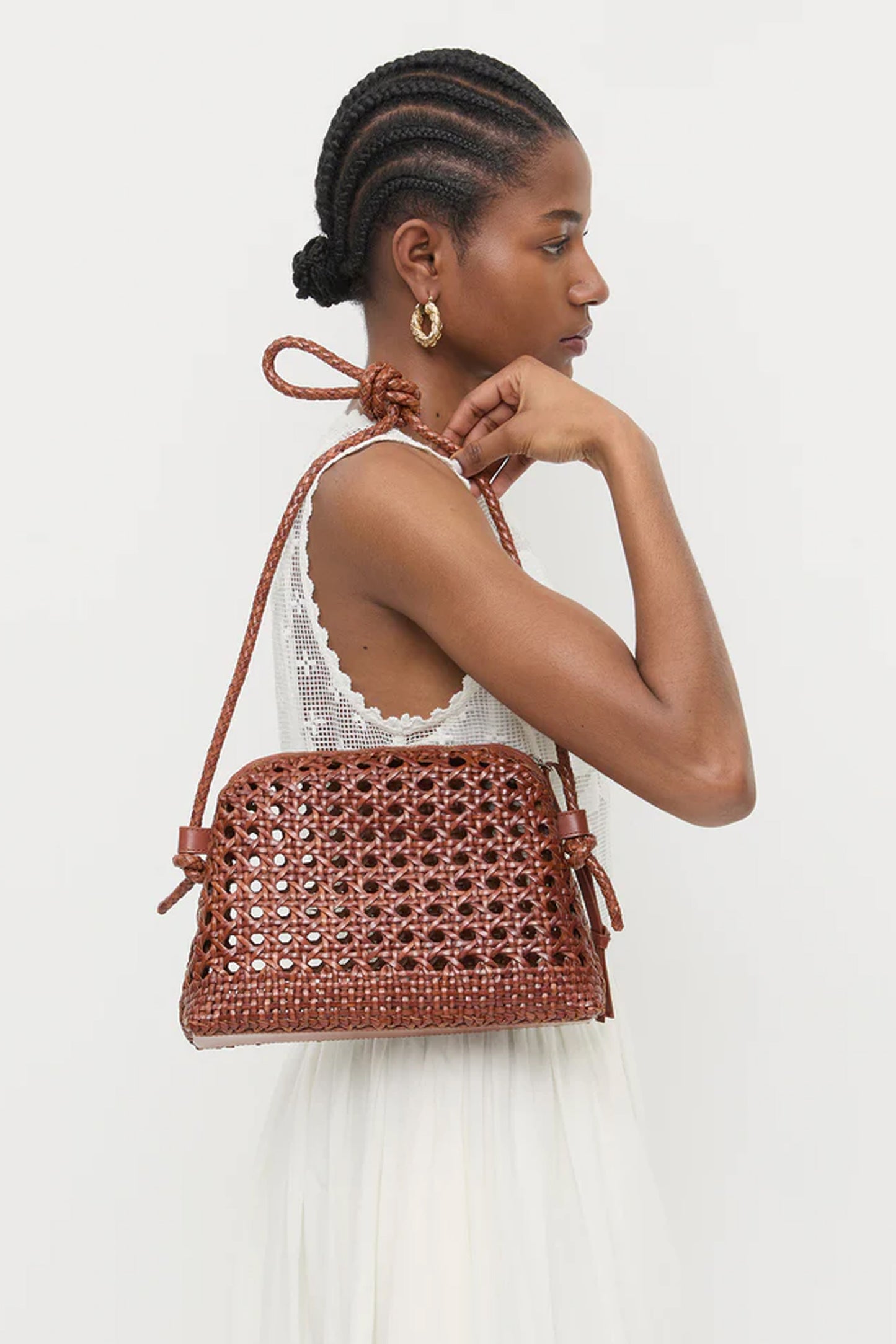 Mallory woven Crossbody Handbag