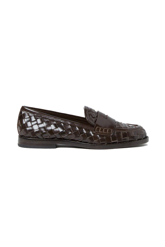 Rachel Woven Leather Loafer
