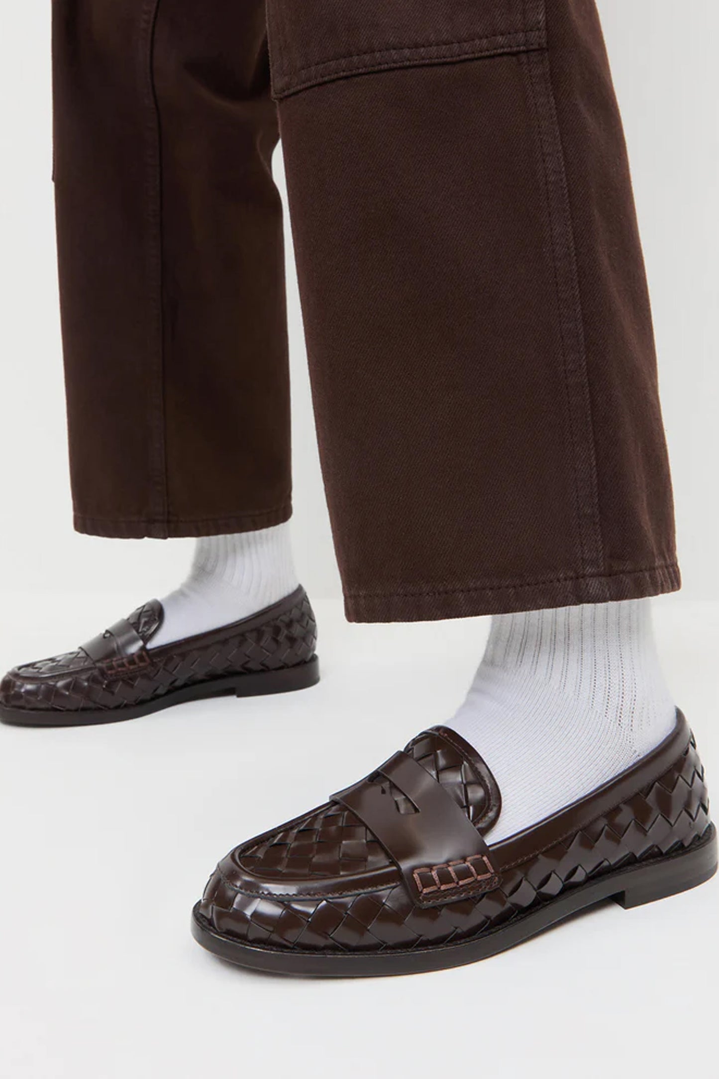 Rachel Woven Leather Loafer