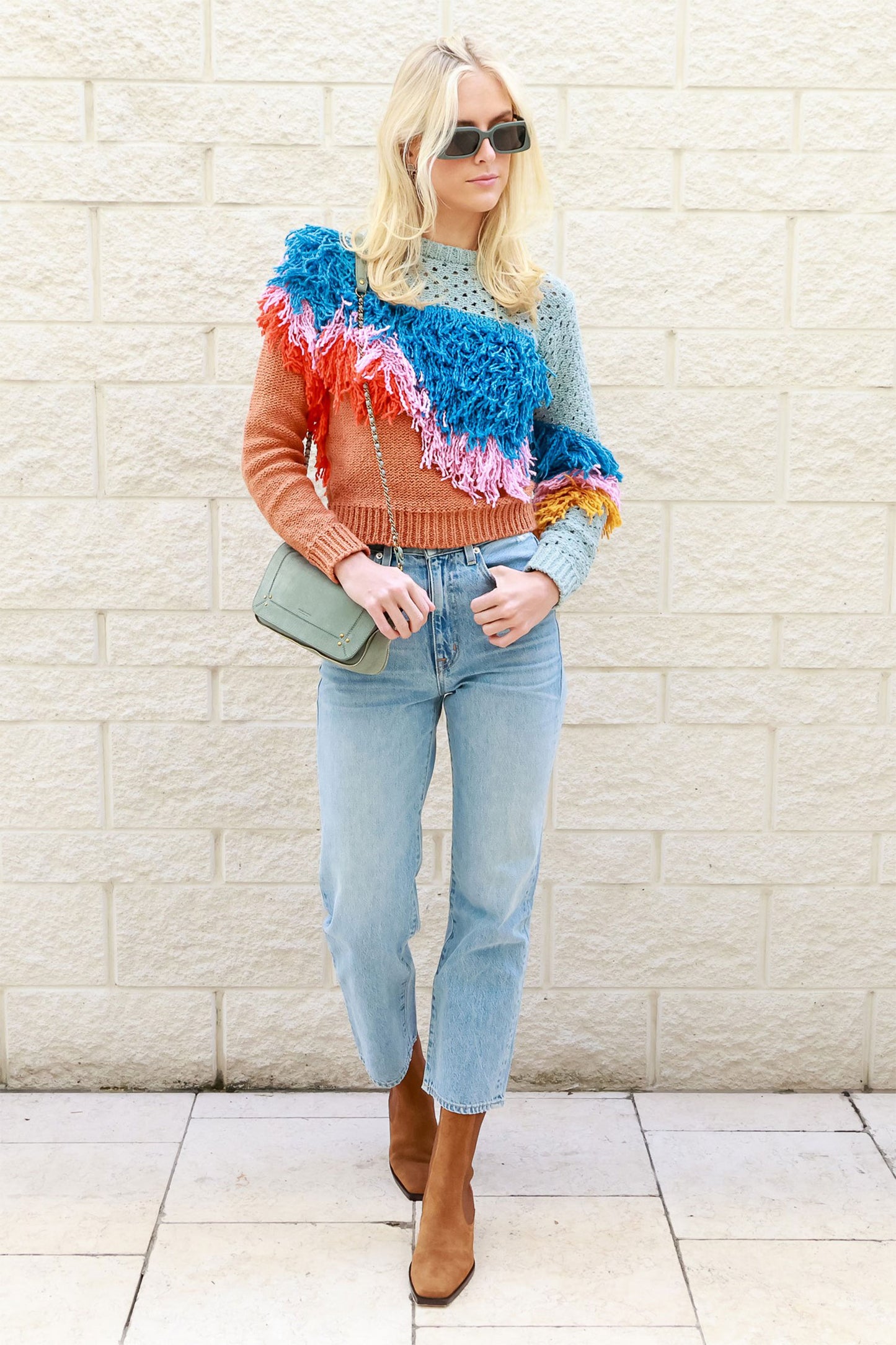 Wave Fringe Pullover