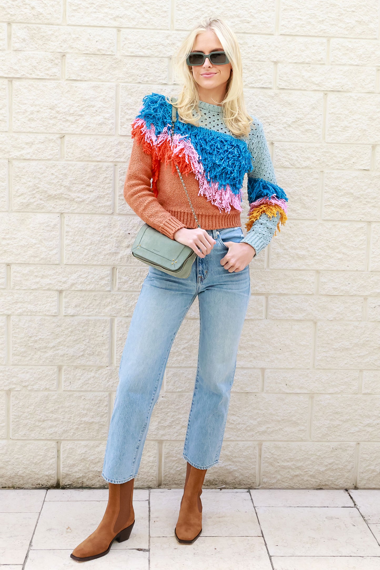 Wave Fringe Pullover