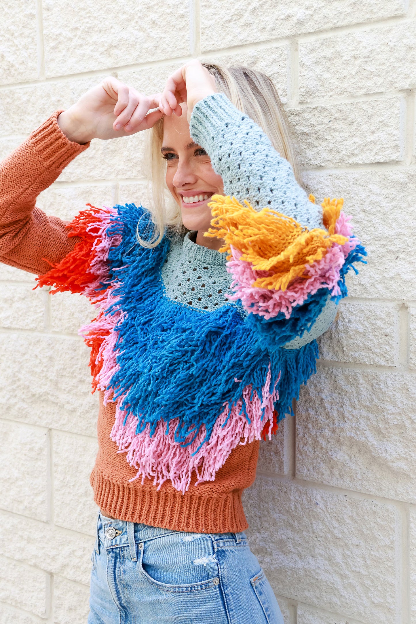 Wave Fringe Pullover - FINAL SALE
