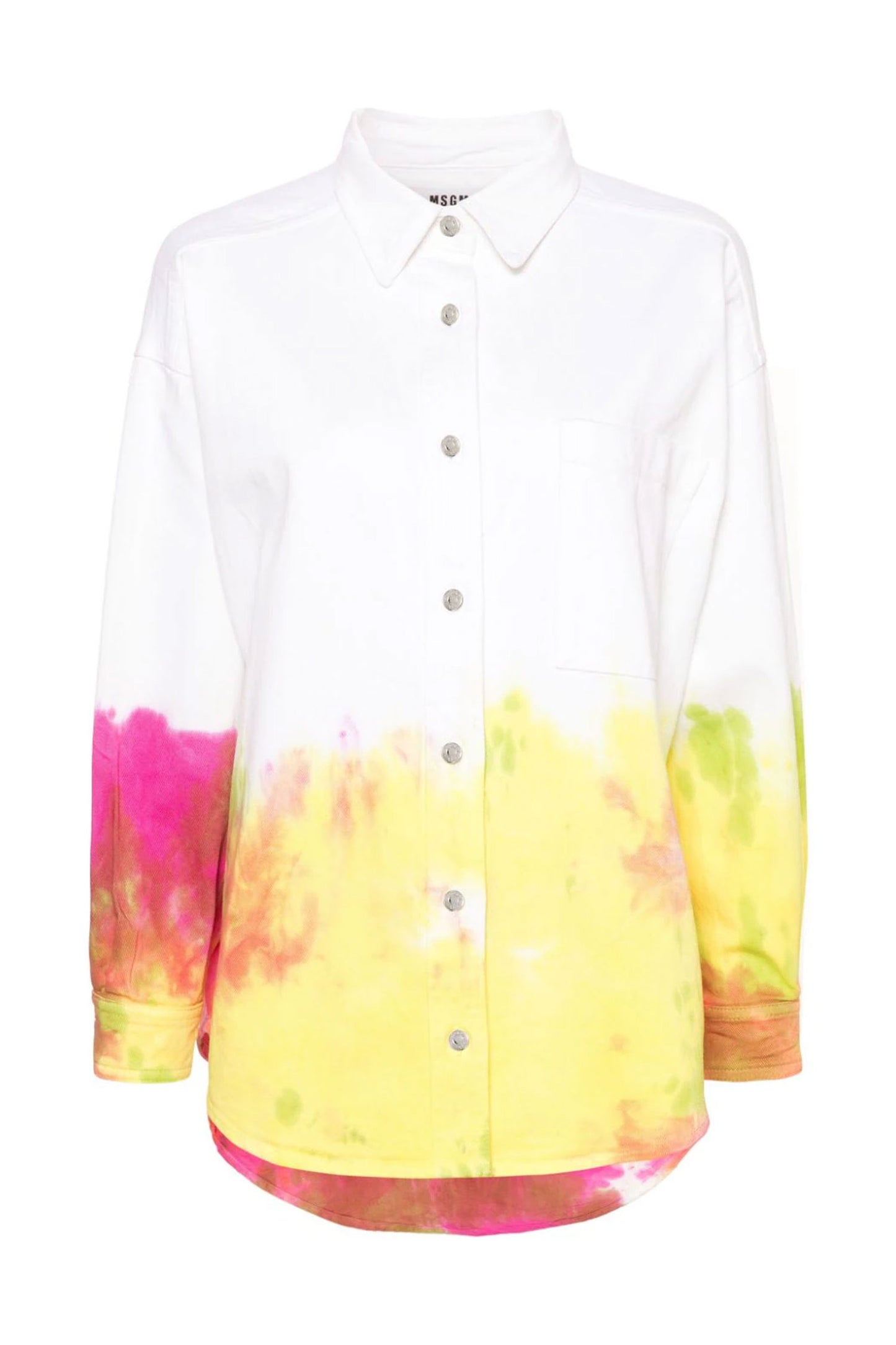 Tie-Dye Denim Shirt