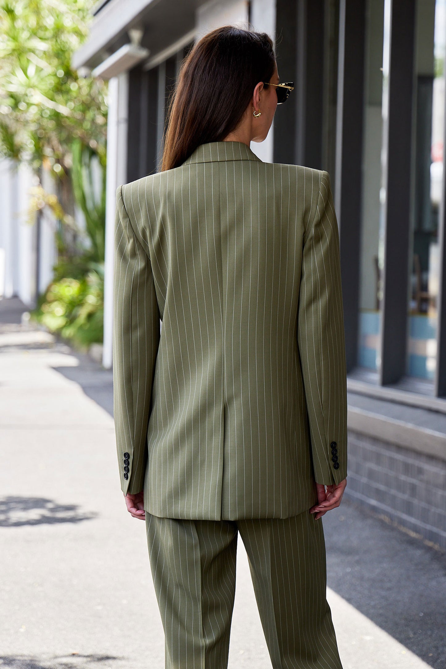 Pinstripe Blazer